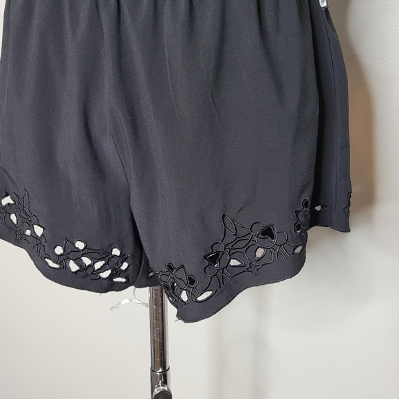 Fabletics Black Prue Cutout Off Shoulder Romper Size Medium - Picture 5 of 11